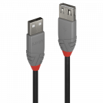USB 2.0 pikenduskaabel A - A 5.0m, must, ANTHRA
