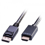 DisplayPort - HDMI kaabel 2.0m, must 2160p@30Hz (passive)