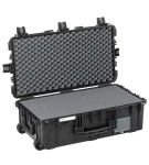 Kohver 832x466x279mm, veekindel, must, vahuga, ratastega, IP67, 9.5kg
