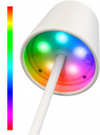 Juhtmevaba RGB LED laualamp, 30 - 170 lm, 3000 K, 2.8 W, valge
