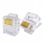 Modularpistik RJ12 lapikkaablile 6/6kontaktiga