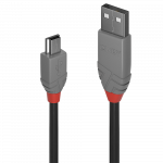 USB 2.0 kaabel A - Mini B 5.0m, ANTHRA