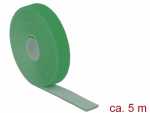 Takjapael rullis 20mm x 5.0m HOOK and LOOP, roheline