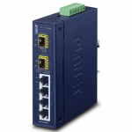Switch: 4 x 10/100/1000T(X), 2 x 100/1G/2.5GBASE-X SFP -40 kuni 75&deg;C, mittemanageeritav, DIN