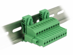 Terminal block R5.08mm, 10-ne, kruvilukustiga 24-12 AWG, DIN-liistule