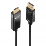 DisplayPort - HDMI kaabel 5.0m, must, 4K 4096x2160@60Hz, HDR