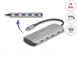 USB-C dock: 1x HDMI 4K, 3x USB-A, 3x USB-C, 1x USB-C PD
