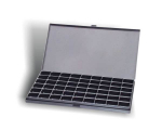 Plekkkarp with hinge and metal fastener - 54 folds 28x22x15mm