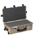 Kohver 832x466x279mm, veekindel, liivakarva, vahuga, ratastega, IP67, 9.5kg