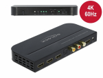 Ultra HDMI switch, 3 sisse/ 1 v&auml;lja, 4K@60 Hz, (heli eraldaja hdmi-st), ARC tugi
