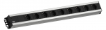 Toitepaneel 9 kohta Schuko 2.0m 619x74x45mm must/hall