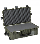 Kohver 832x466x279mm, veekindel, roheline, vahuga, ratastega, IP67, 9.5kg