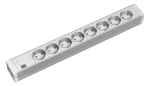 Toitepaneel 8 kohta Schuko r&auml;ckitav 2.0m 1U hall, PVC