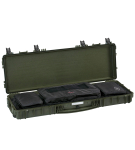 Relvakohver 1189x415x159mm, veekindel, roheline, relvakotiga, ratastega, 8.8kg
