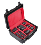 Kohver jaotajatega 474x415x214mm, veekindel, must, seljakotiga, IP67, 4.7kg