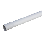 Plasttoru 50mm, 3.0m, hall, j&auml;tkumuhviga