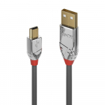 USB 2.0 kaabel A - Mini B 3.0m, CROMO