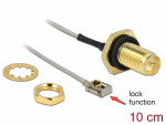 &Uuml;leminek antennile RP-SMA - MHF I LK, 1.13, 10cm, 10mm keermega, pritsmekindel