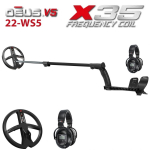 Metallidetektor XP DEUS X35 22-WS5 ENG _ RUS, juhtmeta k&otilde;rvaklapid WS5, (ilma juhtpuldita)