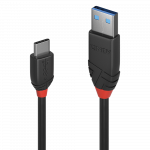 USB-C kaabel C - A 0.5m, USB 3.2, 10Gbps, 3A, Black Line