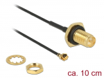 &Uuml;leminek antennile RP-SMA - MHF I, 1.13, 10cm, 9mm keermega, pritsmekindel