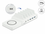 USB laadimisalus 6-le nutiseadmele, USB-C, USB-A, Wireless, max 100.0W