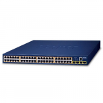 Switch: 48 x 10/100/1000Mbps PoE+, 4 x SFP, 1 x RJ-45 console, Layer 2/4, r&auml;kitav 600W