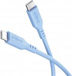 USB-C kaabel 1.5m, USB 2.0, 0.48 Gbit/s, silikoon, sinine