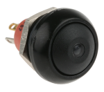 Valgustusega surunupp, hetkeline, paneelile, 13.6mm ava, SPST, punane LED, 28/48V dc, IP67
