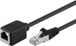 V&otilde;rgu pikenduskaabel Cat5e 2.0m, FTP, must, CU