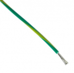 Montaažijuhe 0,82mm&sup2;, roheline-kollane AWG18 PVC -20&hellip;105&deg;C UL1015 305m