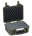 Kohver 305x270x144mm, veekindel, roheline, vahuga, 1.83kg
