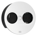 Pistikupesa Twist 2 1 x CEE7/3 2.0m, 1 x USB-A, 1 x USB-C, matt valge