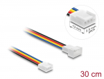 Pikenduskaabel 4 pin (M) - 4 pin (F) , PWM, 26 AWG, ventilaatoritele, 0.3m