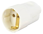 Toitepesa CEE7/7, 16A / 250V, maandusega, valge