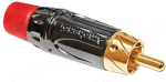 RCA pistik, kullatud, punane AMPHENOL ACPL-CRD