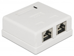 Seinakarp modularpesaga 2x RJ45 Cat6 varjestatud