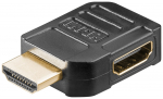 Adapter HDMI (M) - (F), 8K@60Hz, 90&deg; nurgaga vasakule, plastmassist