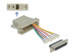 &Uuml;leminek D-Sub 25pin (F) - RJ45 (F) &uuml;hendamiskomplekt, hall
