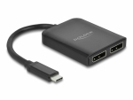 USB-C splitter 1 sisse / 2 v&auml;lja Displayport 3840x2160@60Hz MST / VXP