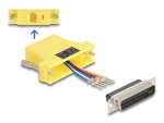 &Uuml;leminek D-Sub 25pin (M) - RJ12 (F) &uuml;hendamiskomplekt, kollane