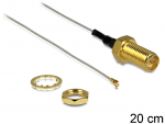 &Uuml;leminek antennile RP-SMA - MHF III 0.81, 20cm, 10mm keermega