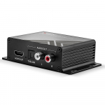Konverter HDMI (M) - HDMI (F) + Toslink ja 3.5mm heli v&auml;ljund, 4K@60Hz (heli eraldaja hdmi-st), must