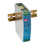 Toiteplokk DIN-liistule 75W 12V 6.3A