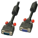 VGA pikenduskaabel 20.0m, must ferriitidega, PREMIUM