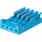 HE14 4way 1row 180&deg; Receptacle Assembly AWG26-24 281783-4