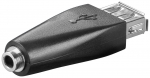 &Uuml;leminek USB 2.0 A (F) - 3.5mm (F)