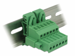 Terminal block R5.08mm, 6-ne, kruvilukustiga 24-12 AWG, DIN-liistule