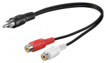 Adapter RCA (M) - 2xRCA (F) 0.2m