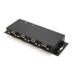 Konverter RS-232 (DB9M) > USB 2.0 / USB 1.1, 4 porti, kaablilukk